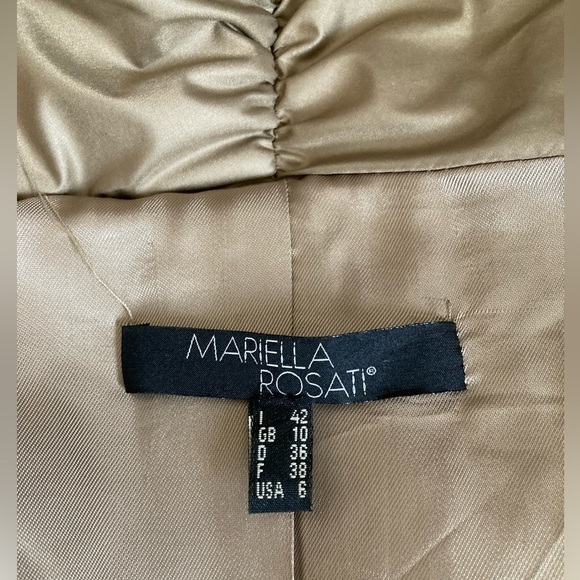 Italian Designer Mariella Rosati Fur trim Jacket Coat - Picture 4 of 6
